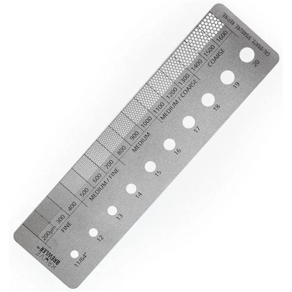 Kruve Brewler - meřič hrubosti namleté kávy