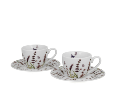 Duo | Lavender Espresso Cup Set, 2x 110 ml