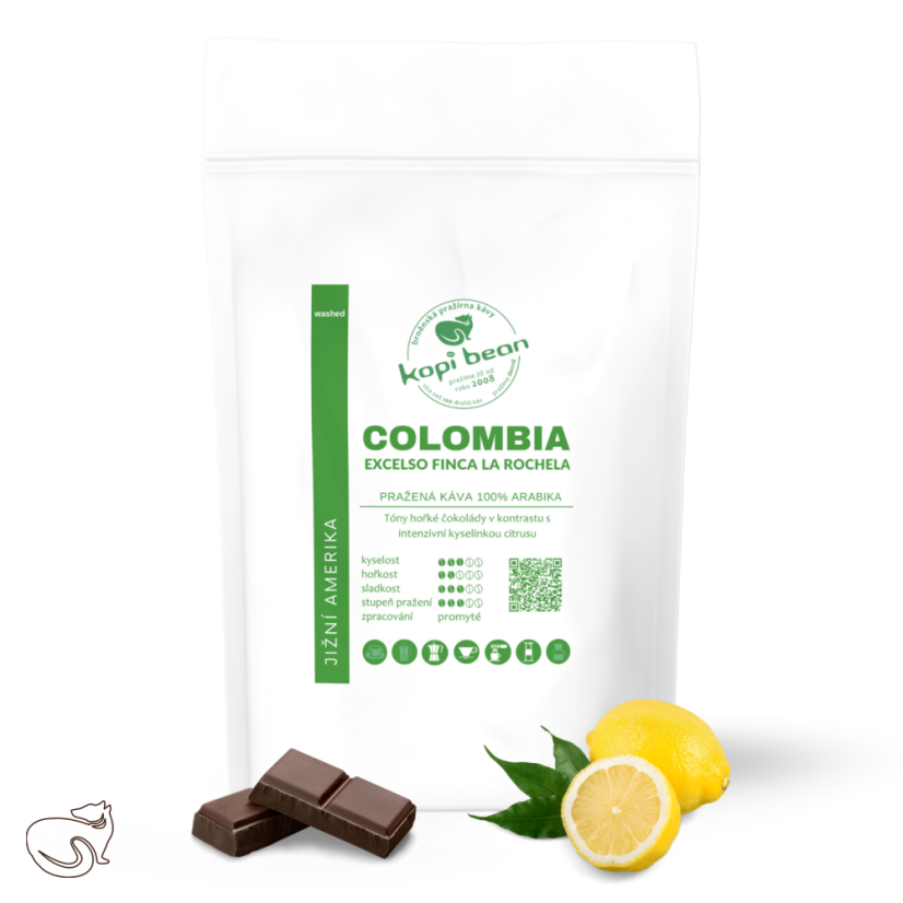 Colombia Excelso Finca La Rochela, čerstvá káva Arabika, min. 50 g