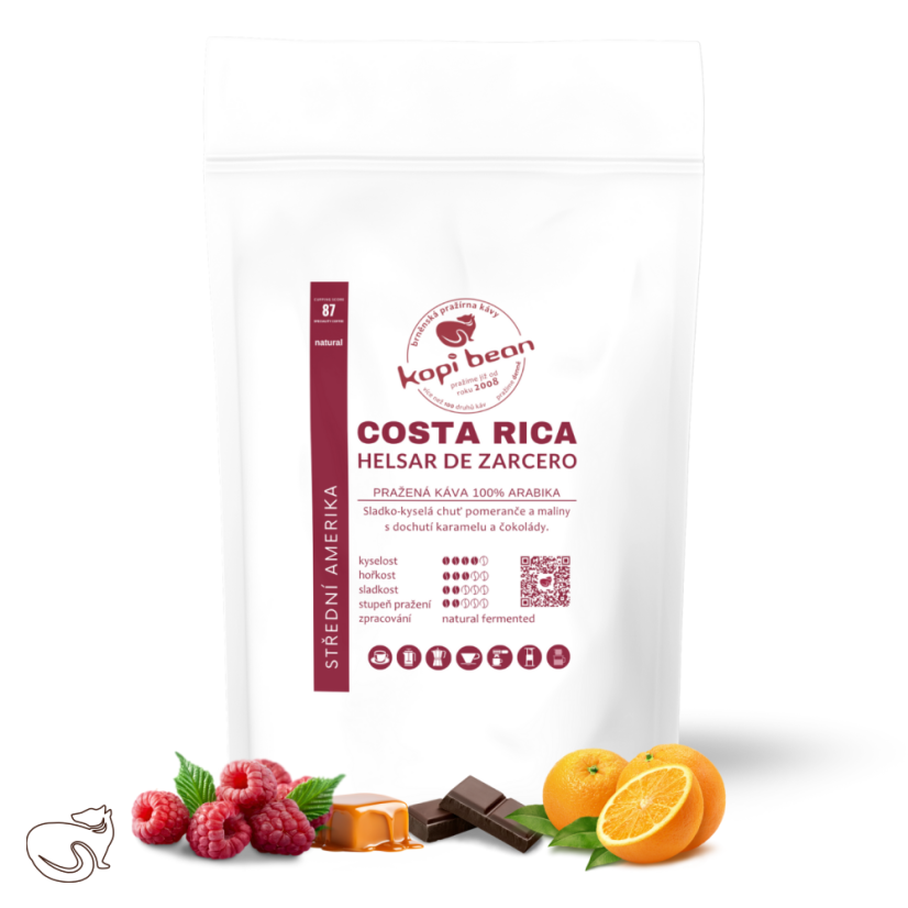 Costa Rica Helsar De Zarcero, natural, Tot 87 - čerstvě pražená káva, min. 50 g