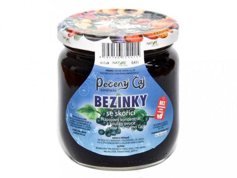 Baked tea 430 ml, various flavours - Flavour: Elderberries