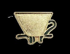Připínáček na oblečení - Hario V60 Dripper bronz