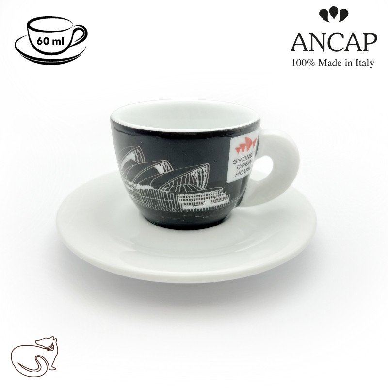 dAncap - Чашка з блюдцем для еспресо Grande Musica, Сідней, 60 мл