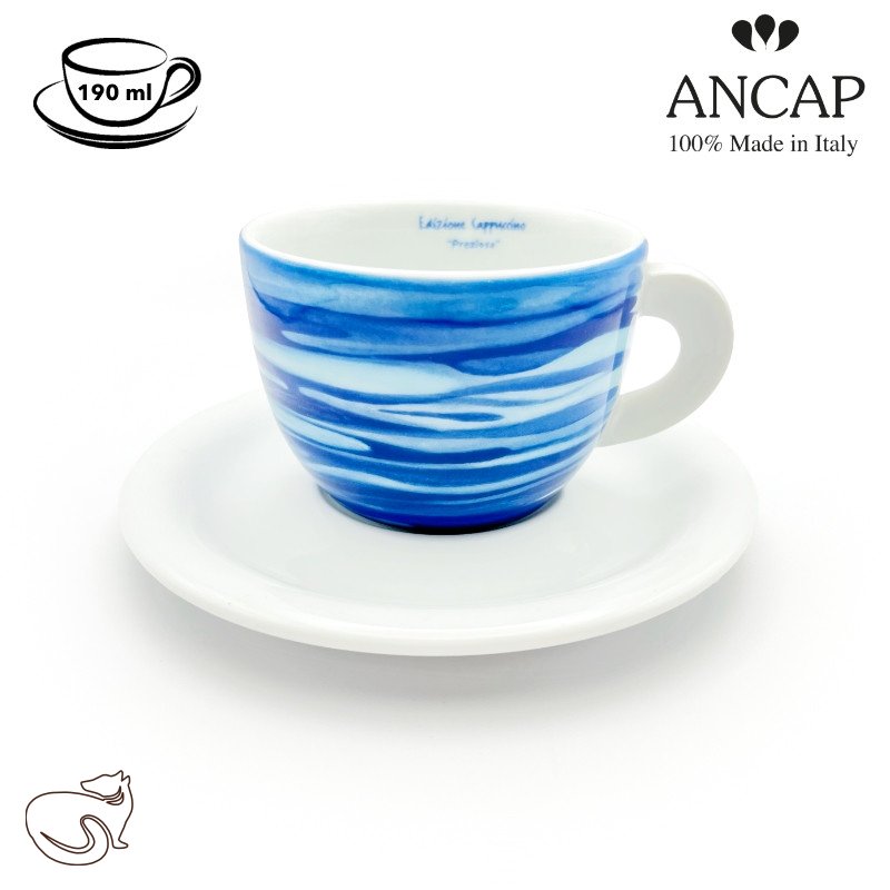 dAncap - šálek na cappuccino Preziosa hladina moře, 190 ml