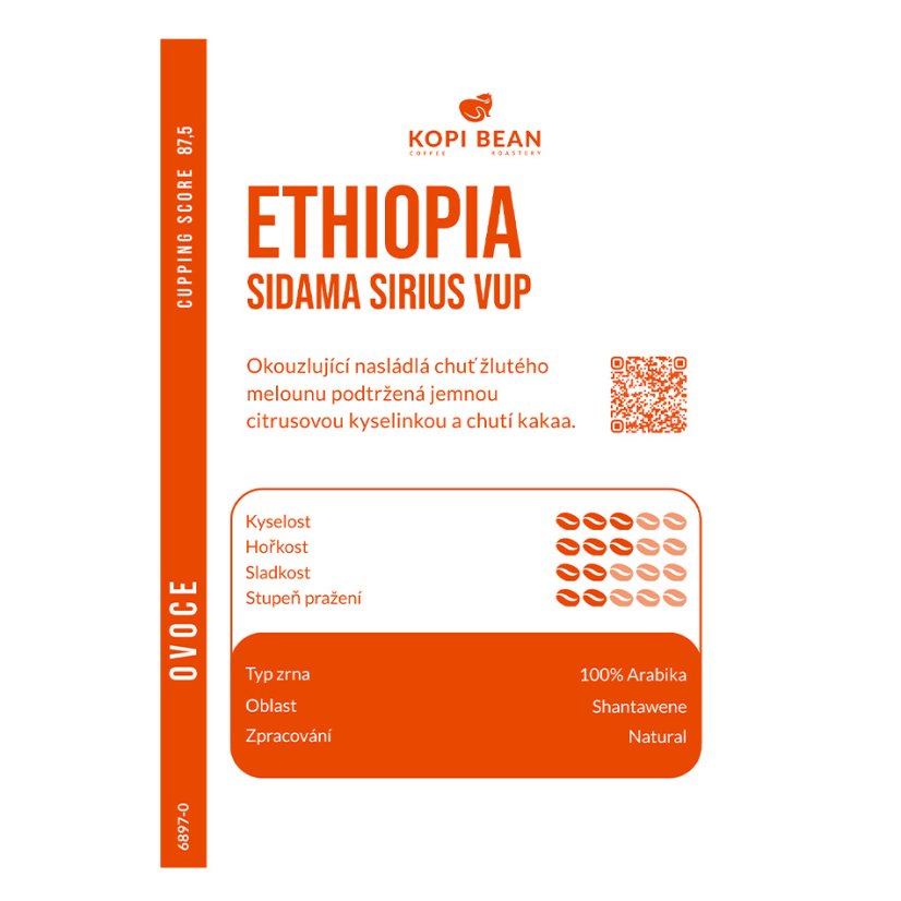 Ethiopia Sidama Sirius VUP, Natural