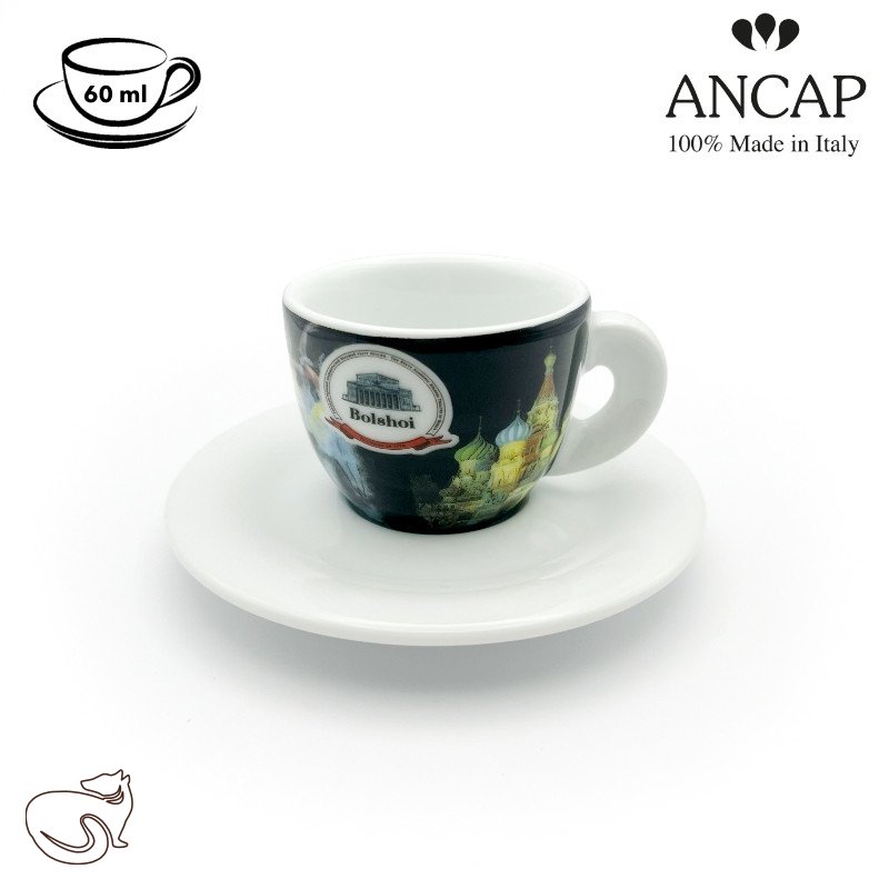 dAncap - Чашка з блюдцем для еспресо Grande Musica, Москва, 60 мл