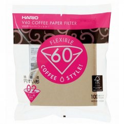 Hario - Misarashi, unbleached paper filters for V60-02, 100 pcs