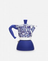 Bialetti - Moka Express Dolce & Gabbana Induction, Blue, 6 cup