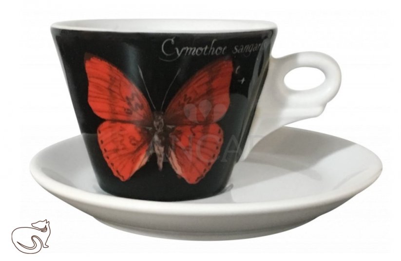 dAncap - чашка з блюдцем капучіно Magic, cymothoe