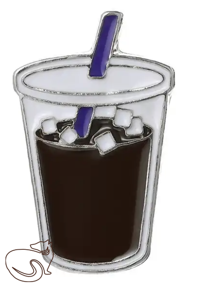Бейджик - Чашка з кавою з льодом