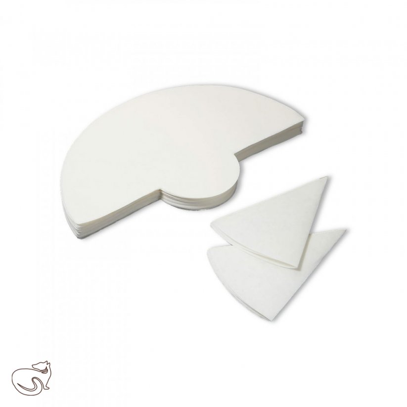 kawio - Chemex білий, круглі паперові фільтри, на 3 чашки (100 шт.)