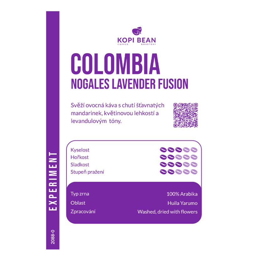 Colombia Huila Lavender Fusion, Orange Bourbon
