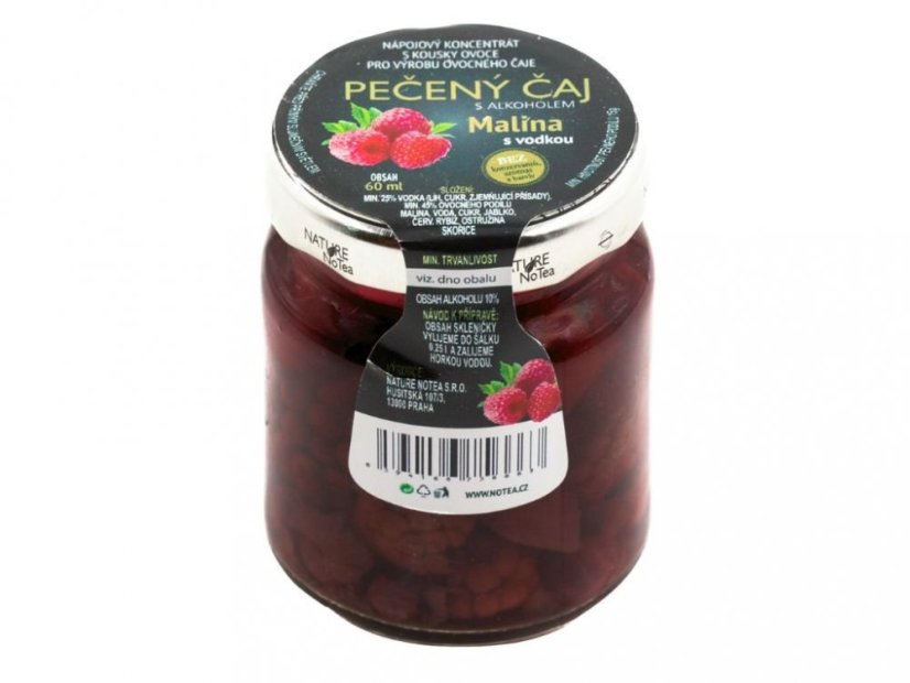 Pečený čaj s alkoholom 60ml, rôzne príchute - Příchuť: Maliny s vodkou