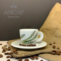 dAncap - šálek s podšálkem espresso Verdure, chřest, 50 ml