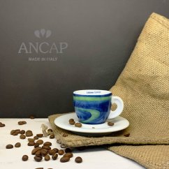 dAncap - šálek s podšálkem na espresso, Preziosa, jezírko, 60 ml