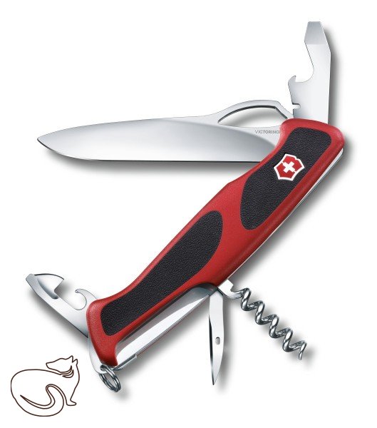Nůž Victorinox - Ranger Grip 61, červený, 0.9553.MC