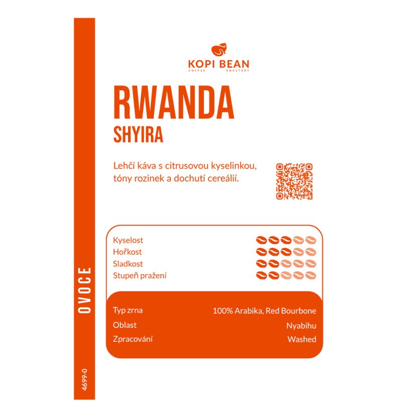 Rwanda Shyira 15up, Red bourbone,  washed