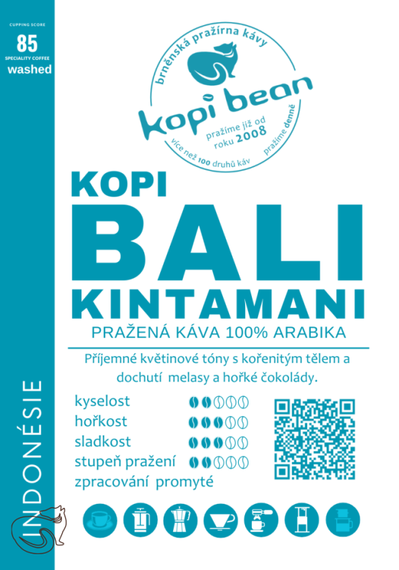 Kopi Bali Kintamani - čerstvě pražená káva, min. 50g