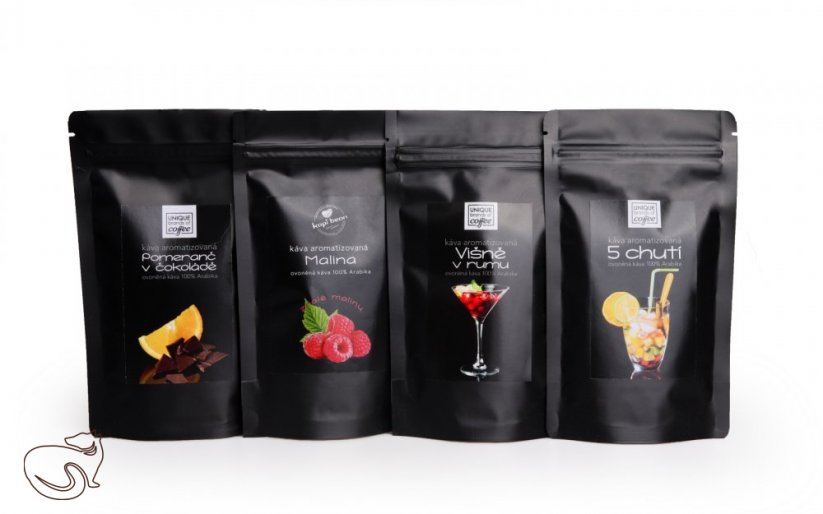 Fruity temptation (200 g) - tasting set of flavoured coffees