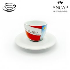 dAncap - чашка з блюдцем еспресо Venezia, квадратна, 60 мл