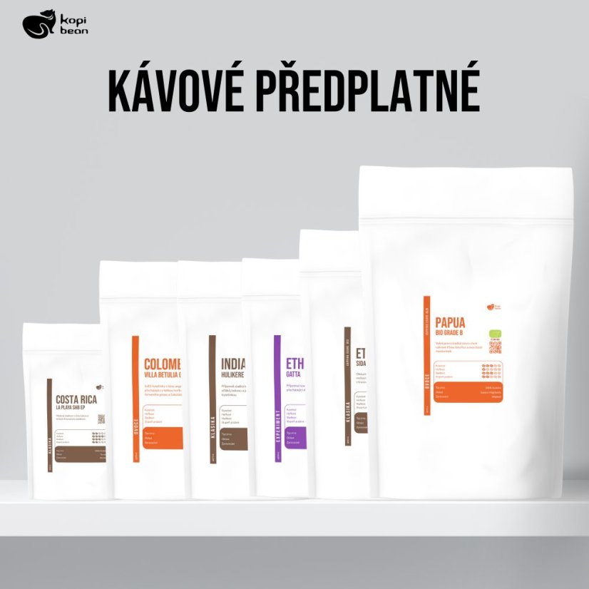 Kávové předplatné na 6 měsíců