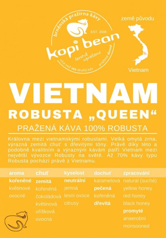 В'єтнамська "Королева" Робуста - свіжообсмажена кава,мін. 50 г
