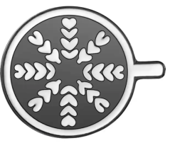 Clothes pin badge - Latte art Star