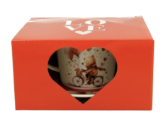 Duo | Bear on Bike Cup – 220 ml – Bone China