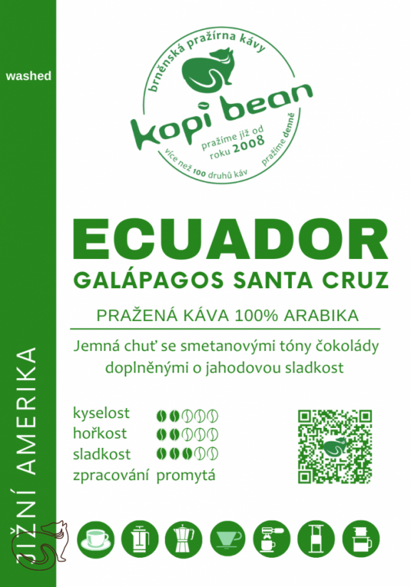 Ecuador Galápagos Santa Cruz - свіжообсмажена кава, хв. 50г