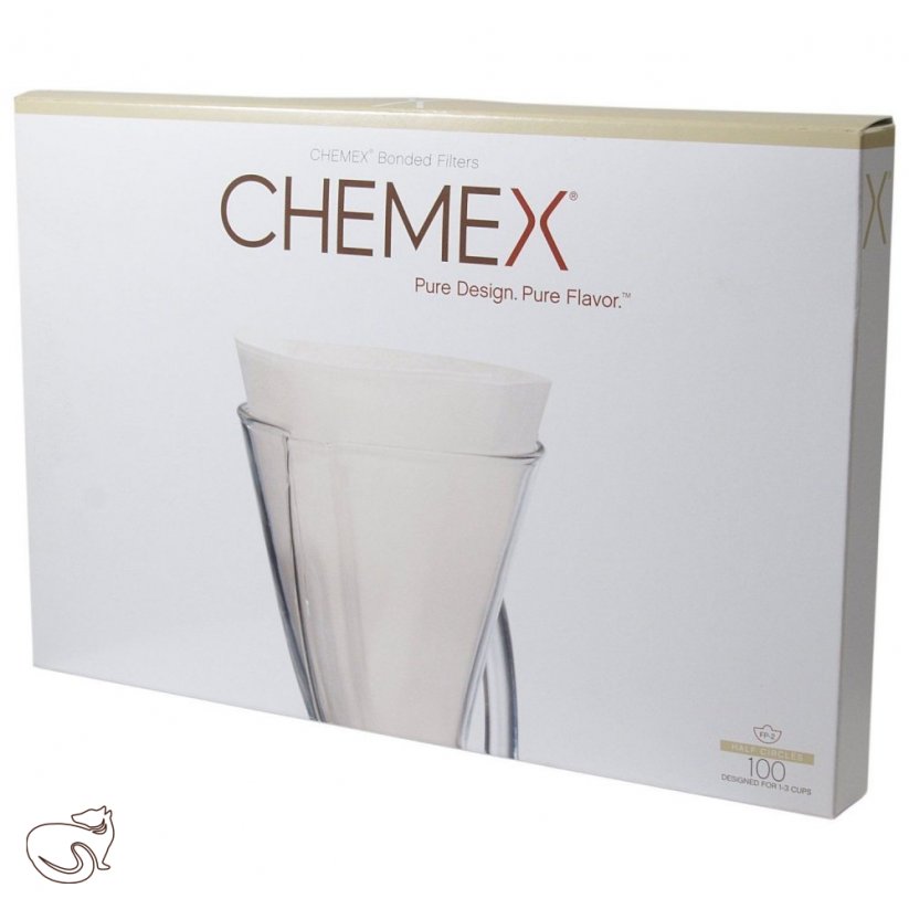 Chemex FP-2 papírový filtr půlkulatý pro 1-3 šálky, 100ks