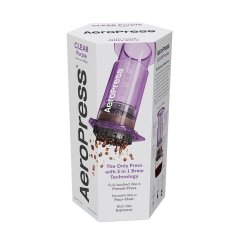AeroPress® Clear fialový -  cestovní kávovar