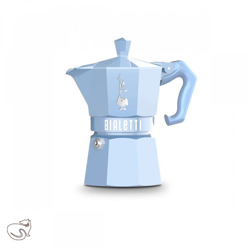 Bialetti -  Moka Exclusive moka konvička, 3 šálky, різні кольори - Moka Exclusive: modrá