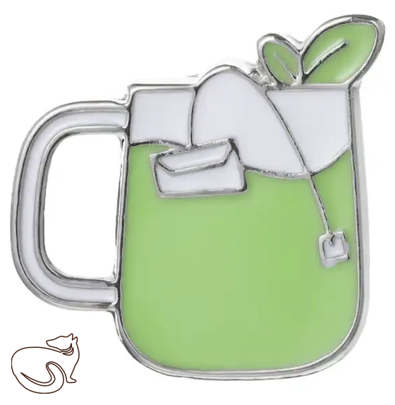 Clothes pin badge - Cup of Tea