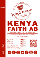 Kenya Faith AB   – čerstvě pražená káva Arabika, min. 50 g