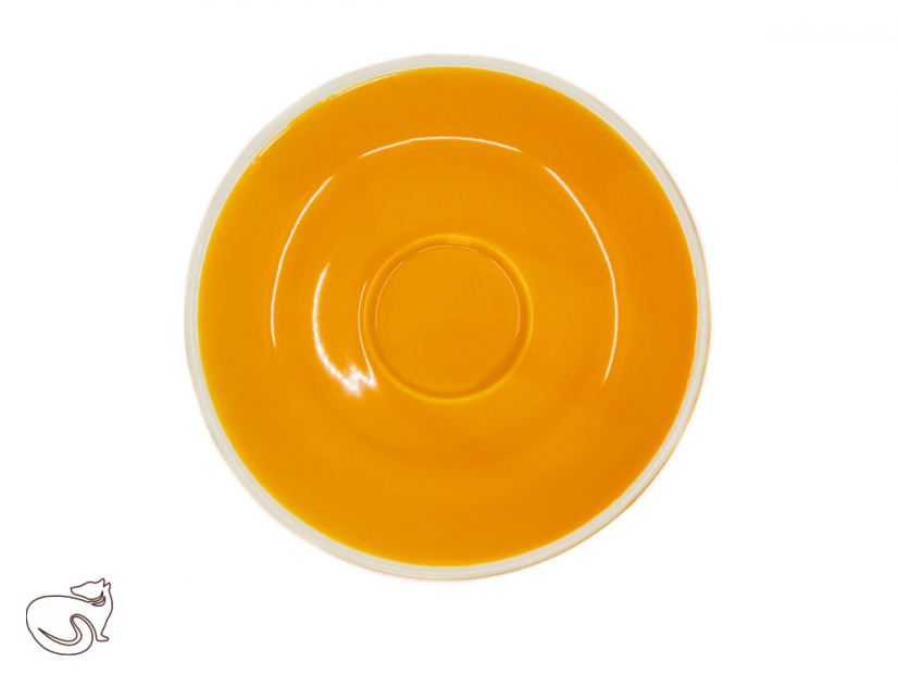 Albergo - podšálek na čaj a kávu 80 ml,  1 ks - Barva: oranžová