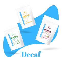 Decaf - tasting set of freshly roasted coffees, 3x50 g