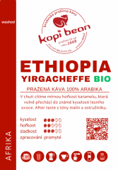 Ethiopia Yirgacheffe BIO - čerstvě pražená káva, min. 50g
