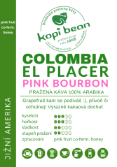 Colombia El placer pink bourbon, čerstvě pražená káva, min. 50 g-KOPIE