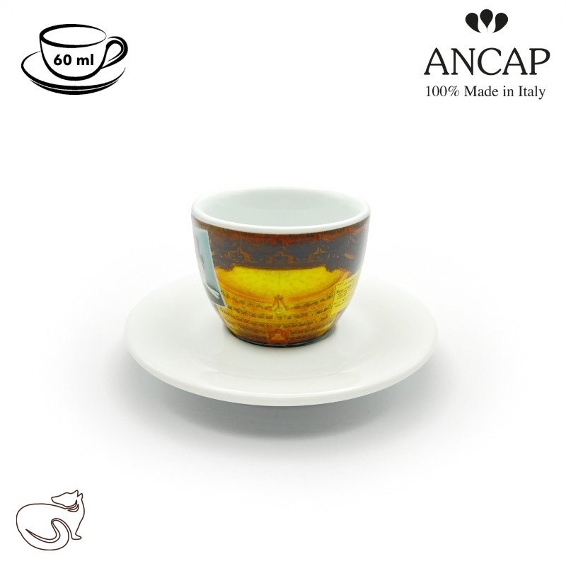 dAncap - чашка для еспресо з блюдцем Grande Musica, Milano, 60 мл