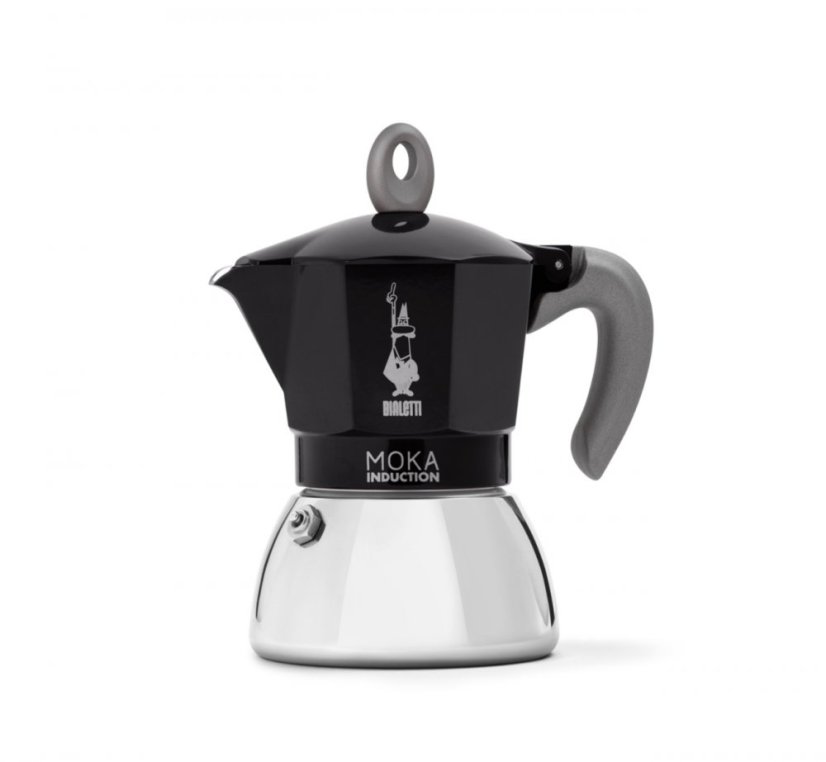 Bialetti - MOKA INDUCTION NEW чорний, горщик мока, об'єм 2 чашки