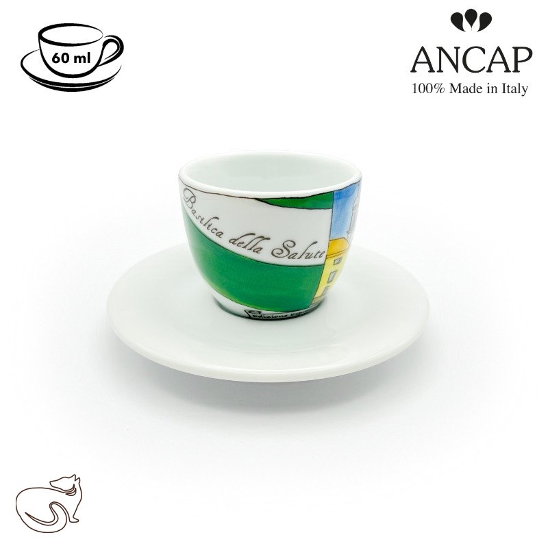 dAncap - чашка з блюдцем еспресо Venezia, базиліка, 60 мл