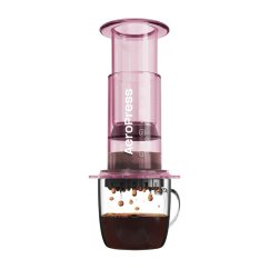 AeroPress® Clear pink - travel coffee machine