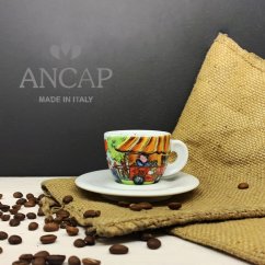 dAncap - šálek s podšálkem espresso Mercantini, zmrzlina, 60 ml
