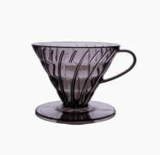 kawio | Dripper V60-02, 1-4 šálky, čirý plast