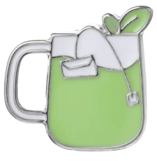 Clothes pin badge - Cup of Tea