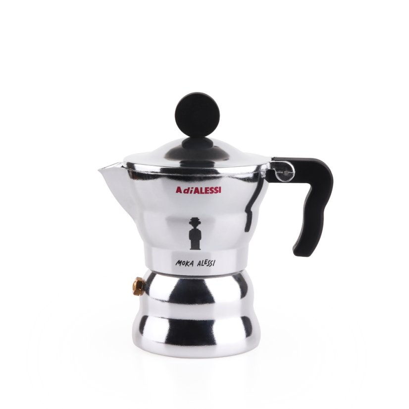 Moka pot Moka Alessi, кавоварка на 1-6 чашок - Кількість чашок: 1 (50 ml)