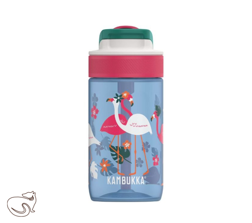 Kambukka - LAGOON Blue Flamingo láhev pro děti, 400 ml