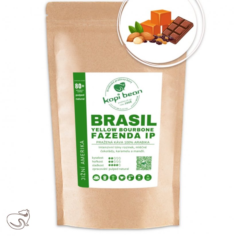 Brasil Fazenda IP Yellow Bourbone - свіжообсмажена кава, арабіка, хв. 50г