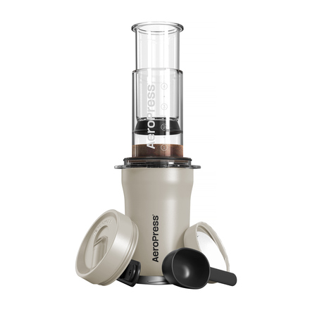 AeroPress® Go Plus - travel coffee machine, cream