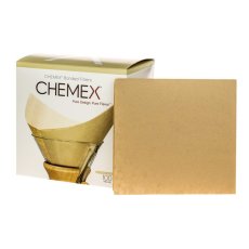 Chemex | Papírové filtry FSU-100 čtvercové, 6-10 šálků, 100 ks, Přírodní